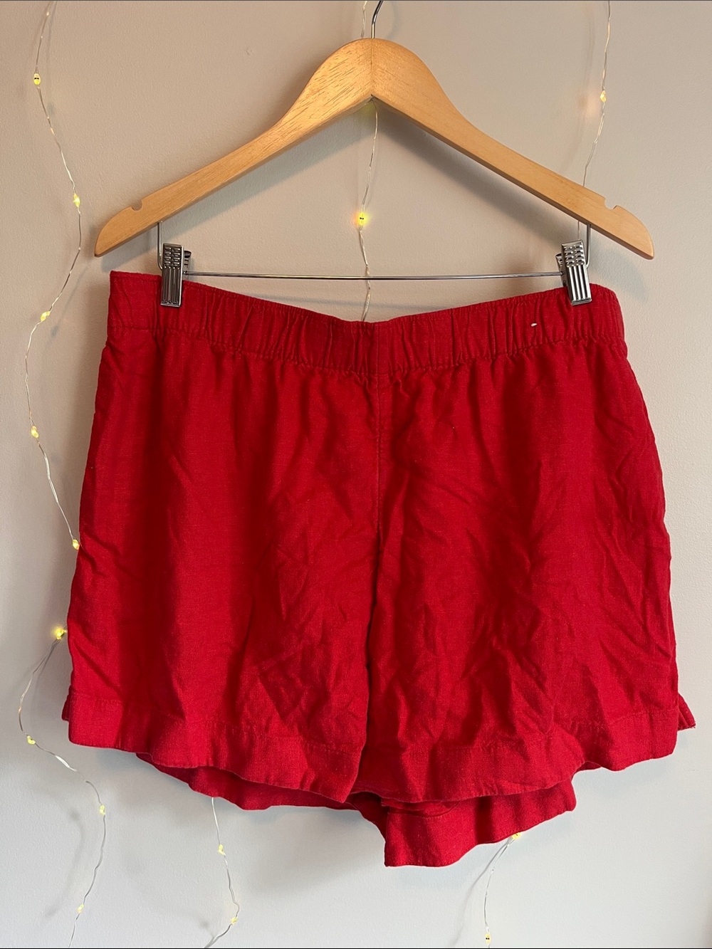 Abercrombie & Fitch Red High-Waist Women's Shorts
